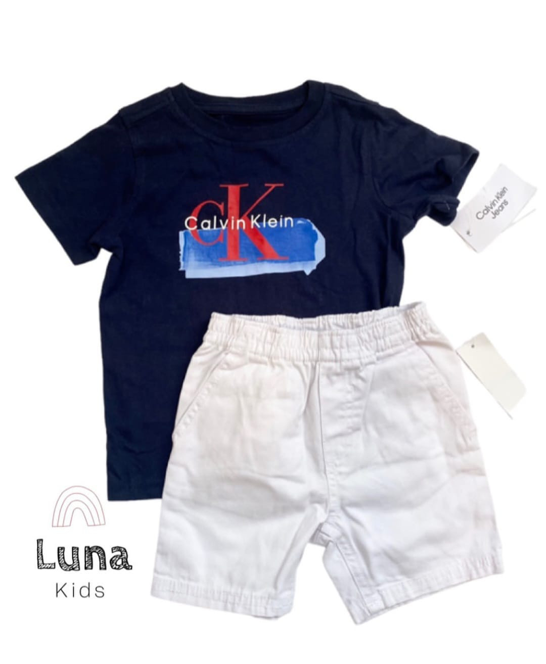 T-shirt and Twill Shorts, 2 Piece Set