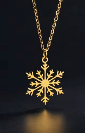 Snowflake stainless steel nacklace