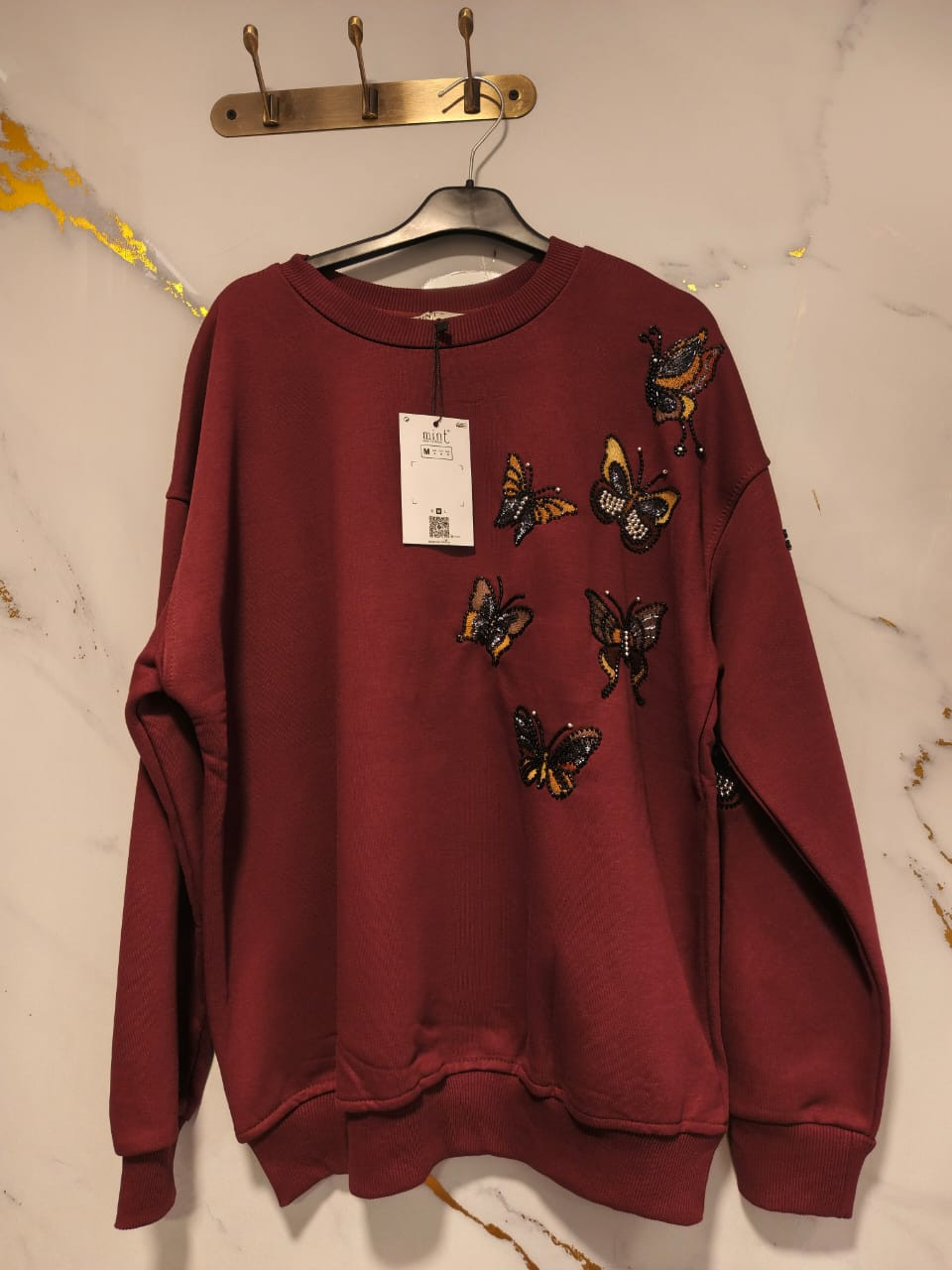 Butterfly Cotton Sweatshirt