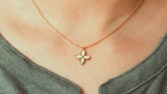 Collier trefle neclace