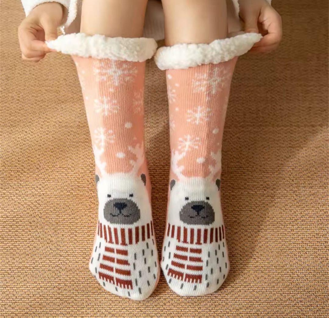 Christmas slipper socks