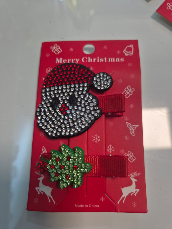Christmas Santa Hair Clips