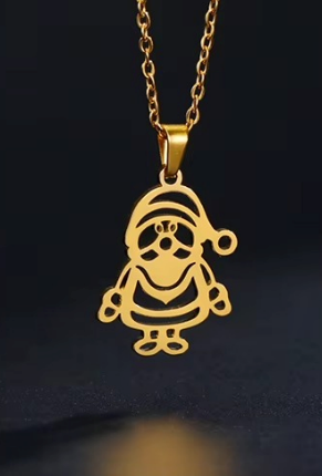 Collar de papa Noel Stainless Steel Nacklaces